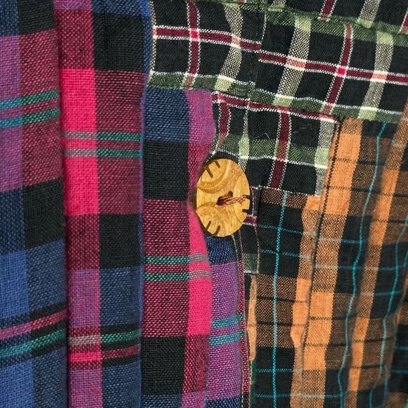 Vtg Patch Magic Plaid Quilted Jacket Women’s Size S - Picture 4 of 7